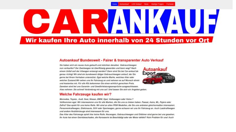 Autoankauf Ibbenbüren – wir übernehmen Ihren alten Autos in Ibbenbüren