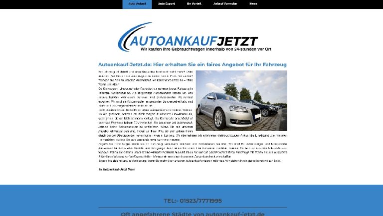 Autoankauf in Magdeburg – Auto verkaufen in Magdeburg zum Höchstpreis