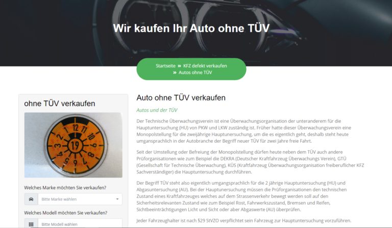 Wir sind der ideale Partner für den PKW und LKW Verkauf ohne TÜV. Wir kaufen täglich Autos für den Export