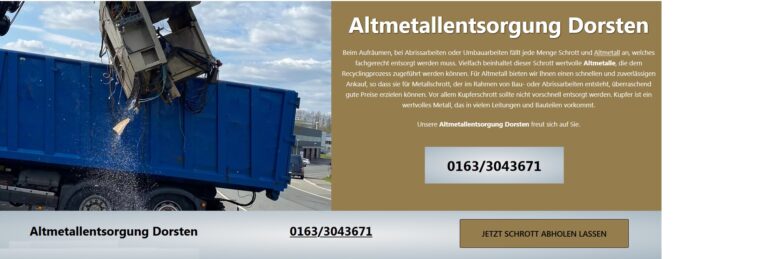 Altmetallentsorgung Hamm: Sorgen Sie dafür, dass Ihr Metallschrott recycelt werden kann …