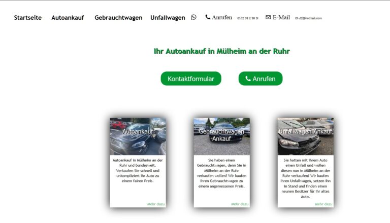 Autoankauf aus dem Ruhrgebiet für ganz Deutschland