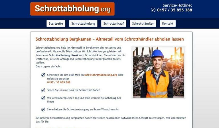 Schrotthändler Bergkamen: Ihr Partner, wenn es um Schrott geht