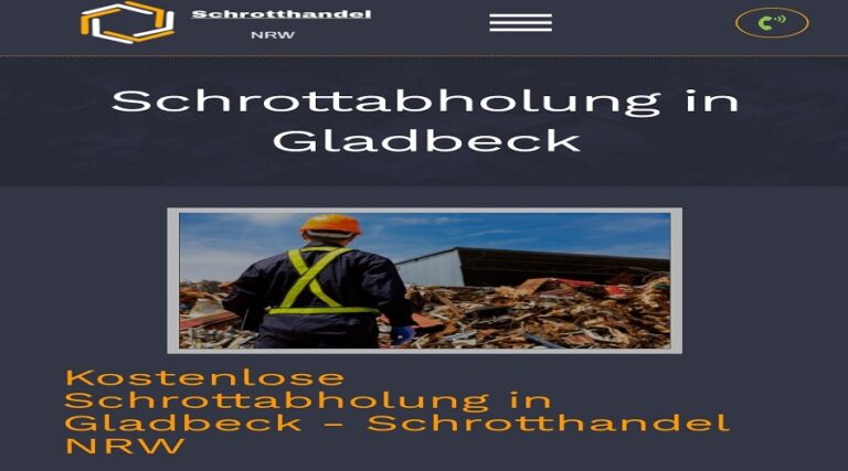 Schrottabholung Gladbeck zuverlässigen und fairen Ankauf von Metallschrott aller Art