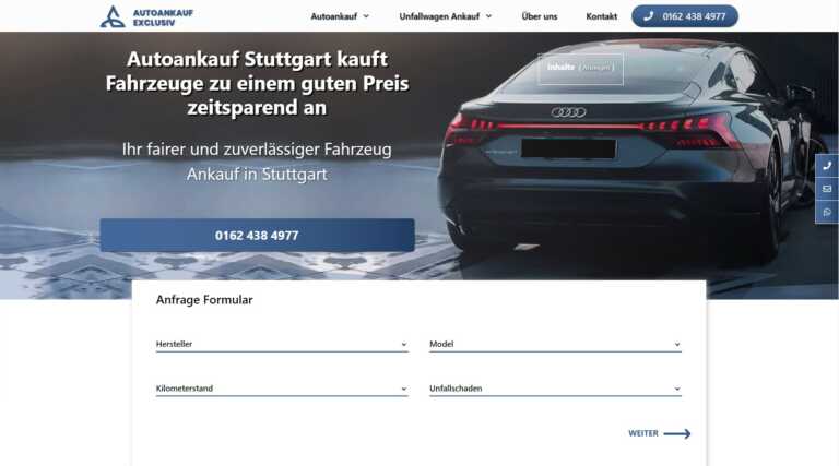 Auto verkaufen in Stuttgart durch Autoankauf Exclusiv