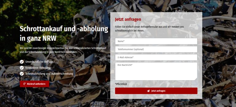 Schrottabholung Ahlen: Nachhaltige Entsorgung von Altmetallen für Umweltschutz und Ressourcenschonung