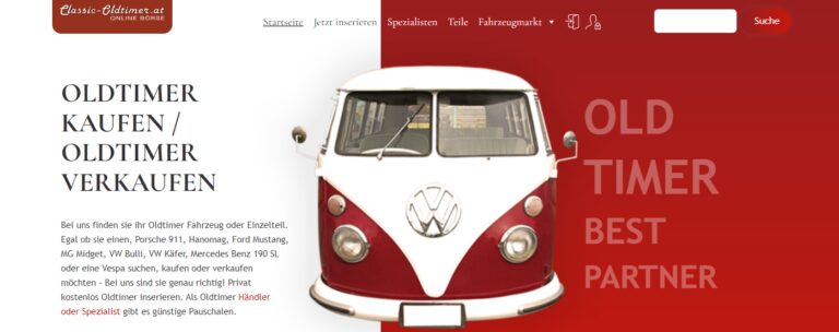 Oldtimer Markt: Umfangreiche Angebote und Services bei classic-oldtimer.at